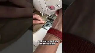 HOW TO attach belt loops easily, sewing tutorial