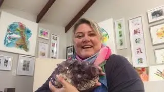 Michele Courage- Smokey Amethyst Cactus crystal cluster