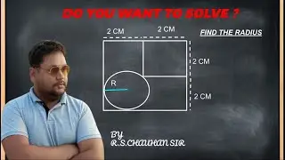 Find the Radius | Tricky Geometry Question | Maths Puzzle 🔥 | ABHIGYANAMX