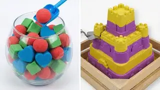 Best of 2026 Very Satisfying Kinetic Sand ASMR | Rainbow Slice & Heart Drop (Compilation #40)