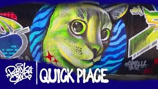 Membuat Piece Graffiti Sederhana  | Simple Piece Graffiti | RECKCNVS | Mural Kucing