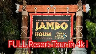 Disney&rsquo;s Animal Kingdom Lodge Full Resort Tour & EMPTY Walkthrough in 4K| Walt Disney World May 2025