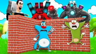 Roblox Oggy Was Almost Killed By Monsters In Build To Survive With Jack | Rock Indian Gamer |