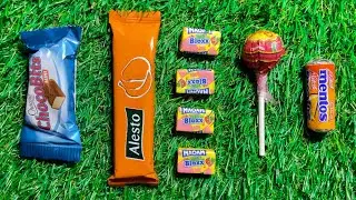 ASMR Satisfying Rainbow Candy Eating with Chocolate Bars Lollipops and Soft Crinkles