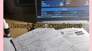 JEE Mains Exam Date Out 2026✅|JEE Main 2026|#jee #motivation #study #JEE Mains 2026#hardwork 