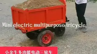 made in China mini loader with orange bucket for construction loading&transportation