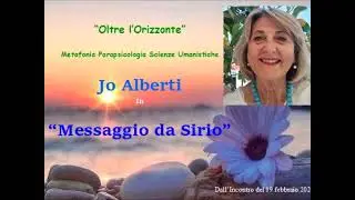 Jo Alberti   Messaggio dai Fratelli di Sirio