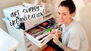 How I Organize My Art Supplies in IKEA Alex Drawers