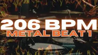 206 BPM - Metal Drum Beat - Loop 1