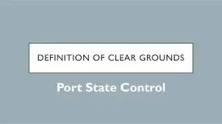 On what grounds are ships detained as per the Port State Control?