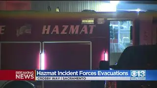 North Sacramento Hazmat Incident Forced Evacuations