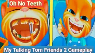 OH NO! Ginger's TEETH Problem! 🦷😬 | My Talking Tom Friends 2 Gameplay | LEVEL- 45