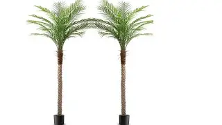 Vitalismo Artificial Phoenix Palm Tree 7ft Outdoor Indoor Decor Fake Plants 15 Adjustable Leaves