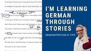 HOW TO LEARN GERMAN USING STORIES  |  demonstration 