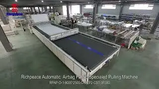 Richpeace Automatic Airbag Special Spreading Machine / Tuchzieher / Pulling Machine.