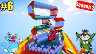 #6 | Minecraft (S2) Make Beautiful Swimming Pool With Oggy And Jack | In Hindi | Rock Indian Gamer |