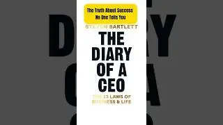 📖*The Diary Of A CEO* By Steven Bartlett - Book Review In 60 Seconds