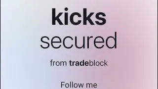 First shoe trade on Tradeblock