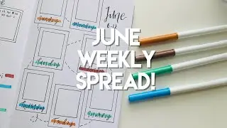 june weekly spread! #shorts