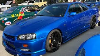 NISSAN SKYLINE R34 SHIUTS DOWN CARS AND COFFEE! (CLEAN CARS!)