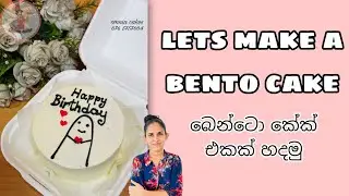 lets make a bento cake🎂 || බෙන්ටො කේක් එකක් හදමු🎂 #omnia_cakes