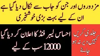 Ehsaas Labour Fund | PM Labour Fund | Ehsaas Labour | New Update Of Ehsaas Program