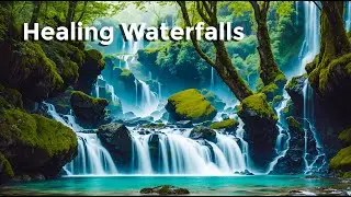 Healing Waterfalls: 10-Minute Nature Sounds and Music for Relaxation 🌊🎶 [4k]