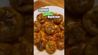 Stuffed Garlic Mushrooms in 10 Minutes | Creamy & Cheesy Snack #shorts #viral #cookwithpriya