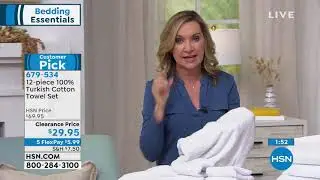 12Piece 100% Turkish Cotton Towel Set