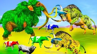 Giant Bulls Vs Zombie Mammoth Which Wins in EPIC Battle