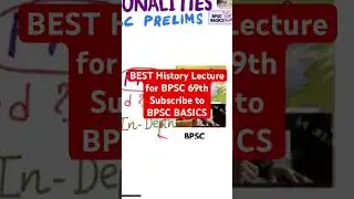 Best History Lecture for BPSC 69th Prelims #bpsc69 #bpschistory #bpscprelims2023 #bpscbasics
