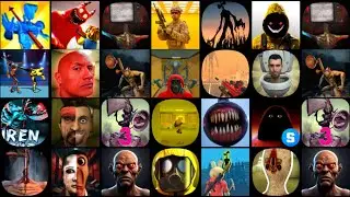 Spike Them All, Horror Face, TV Head Escape 3D, Backrooms 3D, Siren Head Field, Hide Backroom...