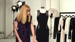 Video review of black mesh maxi dress (2K245)