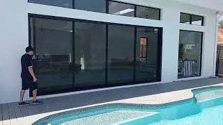 Retractable Fly Screen For Stacking Sliding Doors - Brisbane Install