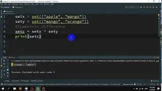 How to create a symmetric difference in Python