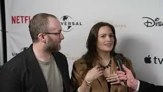 Michelle Birsky and Kevin Henthorn - HMMA red carpet with Byron B