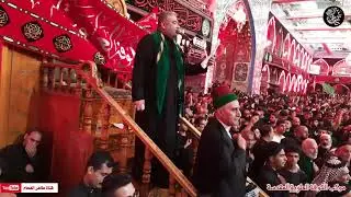 الرادود سيد علي العوادي / نزلة موكب الكوفة يوم الاربعين 1444 في صحن الامام العباس /  طاهر الفحام