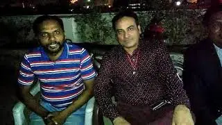 me & singer khalil haider during interview