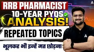 RRB Pharmacist Last 10 Year PYQs Analysis | RRB Pharmacist Previous Years Question Paper Analysis