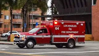 LAFD Engine, Fast Response & *New* Rescue 64, Rescue 264, Rescue 864 (ft. Tone Out) 
