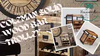 COLEMAN SOLID WOOD BAR TROLLEY 😊#bar #furniture #handicraft