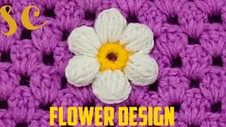 Crochet | crochet flower | Flower design | woolen Flower | woolen Flower design #crochet #knitting 