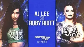 WWE 2K19 Universe Mode  - SDL - AJ Lee v Ruby Riott - Asuka unleashes attacks on both superstars!