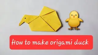 How to make paper duck 🐥 Easy origami duck tutorial