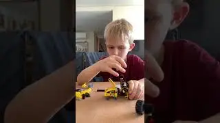 8-year-old builds LEGO City set step by step 🧱👦