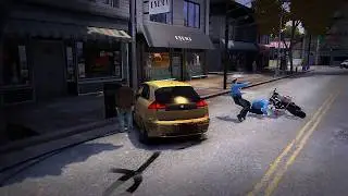 GTA 4 Funny Moments and Fails Police Bike Mod Ragdoll