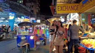 4K 🇹🇭 Walking around Pratunam Market (Sunday Night) in Bangkok, Thailand