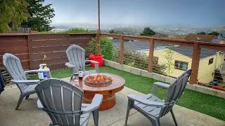 DIY Wine Barrel Fire Pit and Counter from the Old Table