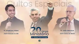 CULTO ESPECIAL 20 ANOS DE MINISTÉRIO O FILHO DO HOMEM | PR JOÃO HENRIQUE | 23/01/2026