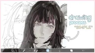 DRAW COLUMBINA with me + my art process